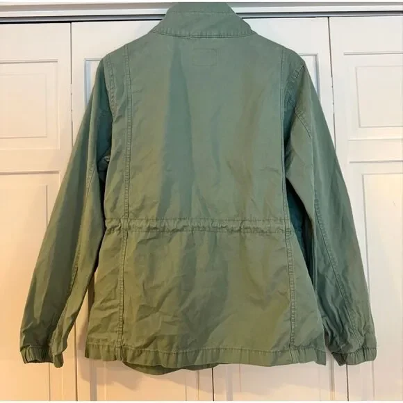 Old Navy green twill field jacket size large - Picture 7 of 8